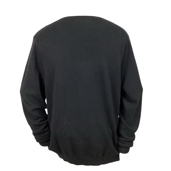 Pure Cashmere VNeck Mens XLarge Cashmere  Black - Picture 10 of 11